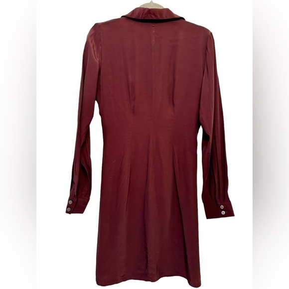 Loft Twist Front Long Sleeved Shirt Dress Size 2 - Picture 5 of 7